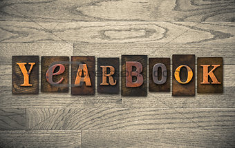 Yearbook Wooden Letterpress Concept