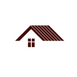 Simple architectural construction - house abstract symbol, can b