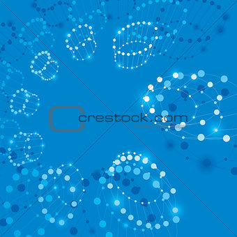 Abstract mesh vector illustration, template for technology theme