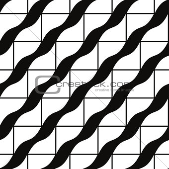 Ornate tiles seamless pattern, geometric vector background.