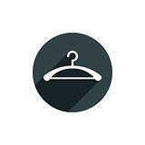 Hanger vector icon isolated.
