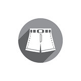 Shorts vector icon isolated.