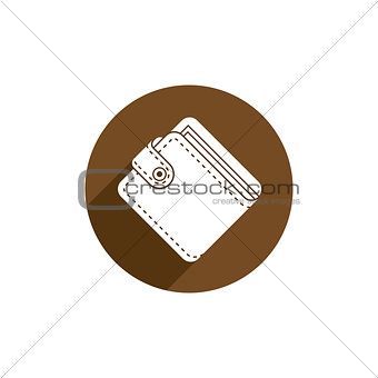 Wallet vector icon isolated.