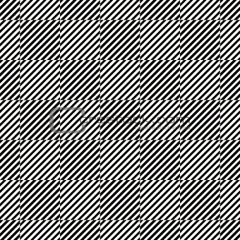 Lines seamless pattern, black and white vector background. EPS8