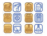 Household appliances icons