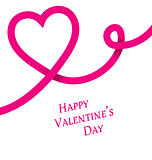 Happy Valentine's day, pink heart