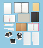 Set include notebooks and papers