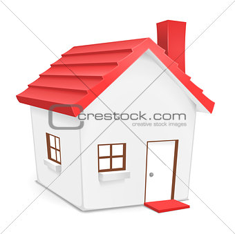 House with red roof