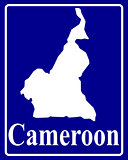 silhouette map of Cameroon