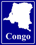 silhouette map of Congo