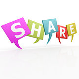 Share speak bubble