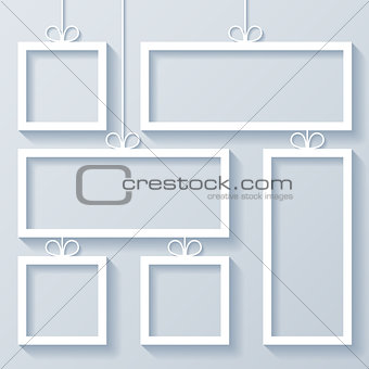 Group of White Frames