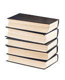 Stack of black cover books