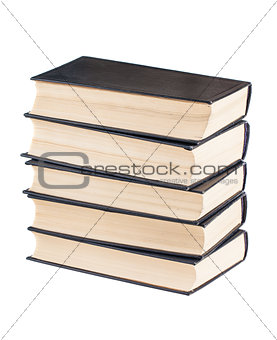 Stack of black cover books