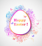 Easter background with flowers