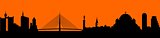 Vector - city skyline silhouette illustration
