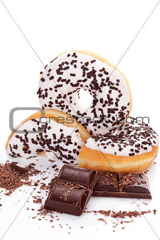 Chocolate donuts.