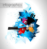 Abstract modern poligonal background for brochure and covers