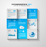 Modern UI Flat style infographic layout for data display