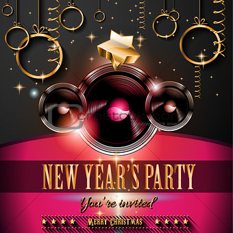 New Year's Party Flyer design for nigh clubs 