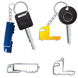 Semi truck key holders