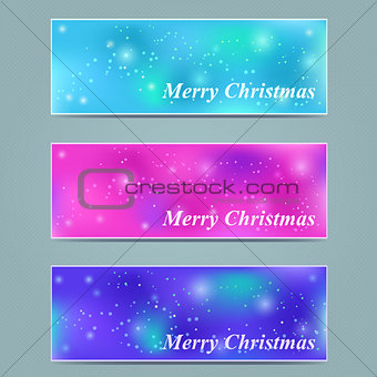 Shiny Starry Christmas Banner