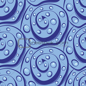 Seamless vector abstraction of spirals and circles. modern art