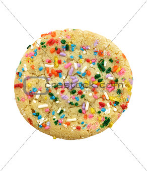 Sugar Cookie With Colorful Sprinkles