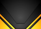 Yellow and black corporate art background