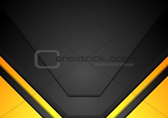 Yellow and black corporate art background