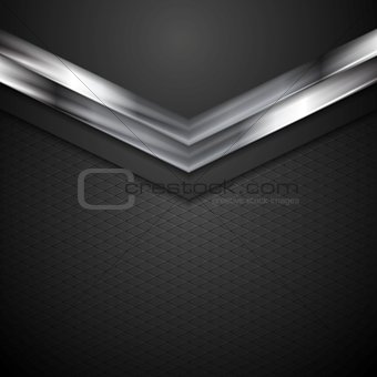 Technology corporate background with metal arrows
