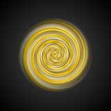 Bright yellow swirl logo design