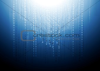 Dark blue circuit board tech background
