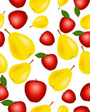 Seamless background with fruits
