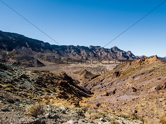 Desert landscape of Volcano Teide National Park