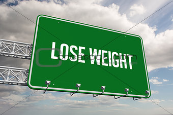 Lose weight against sky