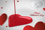 Composite image of cute valentines message