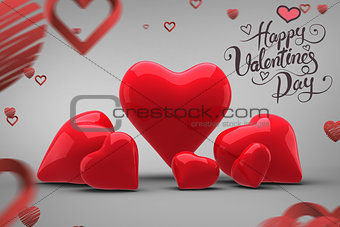 Composite image of happy valentines day