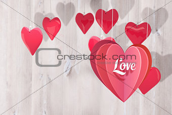 Composite image of love heart