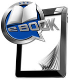 Tablet Computer with eBook Icon