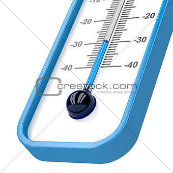 Close-up of mercury thermometer