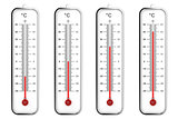 Indoor thermometers in Celsius scale