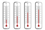 Indoor thermometers in Fahrenheit scale