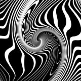 Illusion of vortex movement. Abstract design.