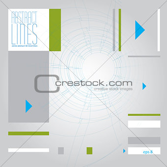 Abstract lines, clear eps 8 vector.
