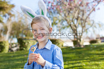 boy at easter time