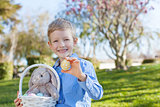 boy at easter time