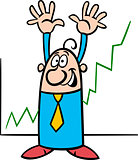 economic growth cartoon illustration