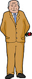 Businessman with Single Rose