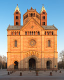 Speyer Cathedral with blue sky, Germany